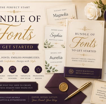 bundle of fonts to get started