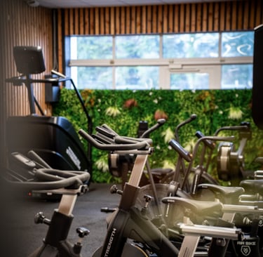 Espace Cardio Training du club E.FITNESS à Sarzeau sur le presqu'ïle de Rhuys.