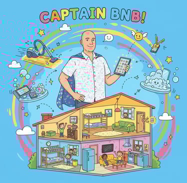 Concierge superhéros gérant maison