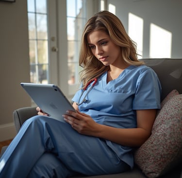 Individual Medical Professional Reviewing her tax with MyCPA Houston