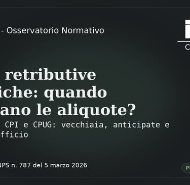 NexPensioni messaggio INPS n. 787/2026 sulle aliquote di rendimento per CPDEL, CPS, CPI e CPUG nel pubblico impiego.