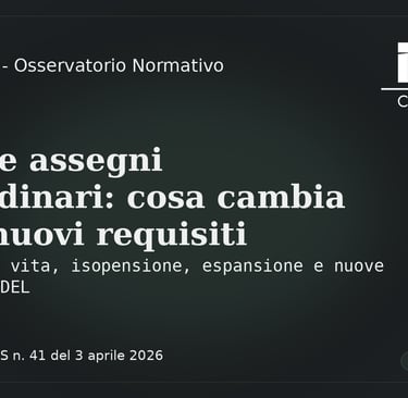 NexPensioni Osservatorio Normativo INPS 41/2026 assegni straordinari isopensione indennità di espansione finestre CPDEL
