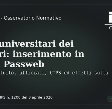 NexPensioni Osservatorio Normativo messaggio INPS n. 1200/2026 computo studi universitari ufficiali militari in Nuova Passweb