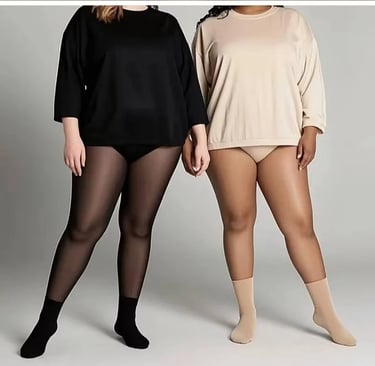 Meia calça fina plus size fio 70 anticelulite com alta elasticidade, modelo confortável que veste do