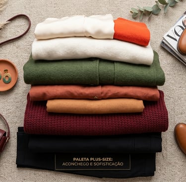 paleta de cores outono inverno mulher plus size brasil