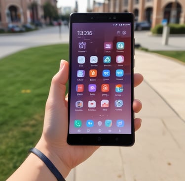 Close-up photo of the Redmi Note 13's sleek side profile highlighting its slim design.