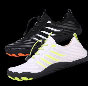 Grounded Footwear Minimalist Shoes: Wide toe box, quick-lace, zero-drop sole for natural alignment & joint pain relief.