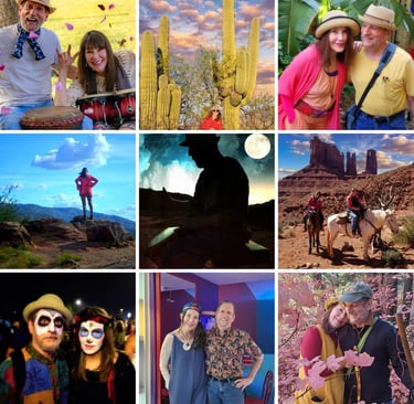Images of our outings, hikes, trail rides, drumming, festivals and fun in the desert