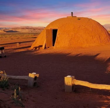 We felt grateful to hang our hats in Mark Holiday's traditional Navajo hogan during our stay on Diné lands