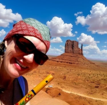 The view inspired me to pull the flute from my backpack and play a soft tune for the Ancient Ones.