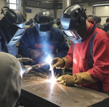 Children playing soccer on the school’s green sports field during recess.