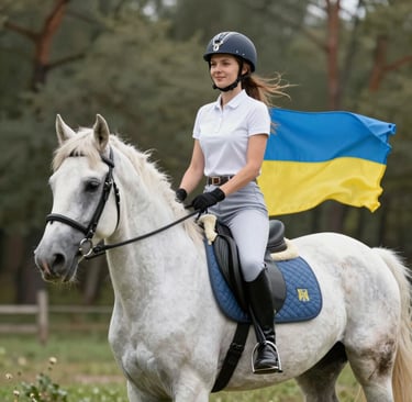 A majestic horse standing calmly in a sunlit field, showcasing natural beauty.