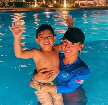 Our professional coach  with student  in his home