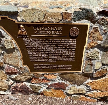 Historic Olivenhain Town Meeting Hall @ 423 Rancho Santa Fe Road