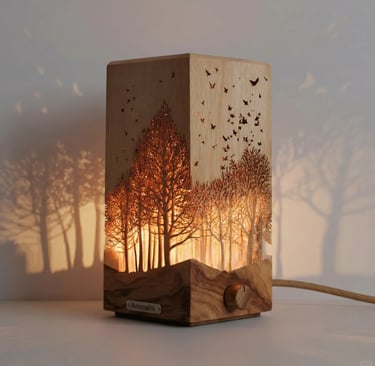Outdoor lantern with warm ambient light for a cozy balcony evening atmosphere.