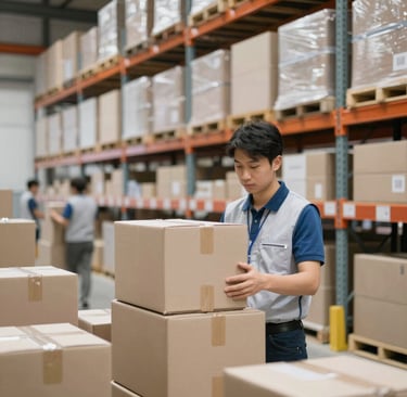 A consultant advising clients with charts and data on a laptop screen.