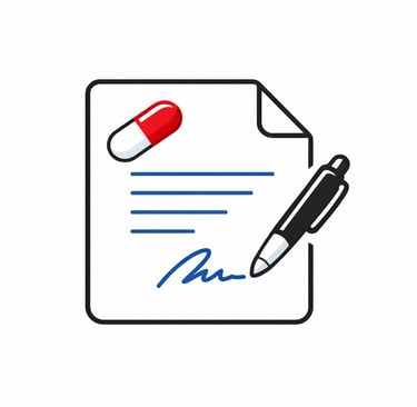 Icône ordonnance de traitements