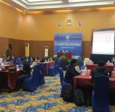 Suasana menjelang pembukaan UKW Dewan Pers di Maluku Tengah, Maluku, Jumat (21/7/2023). (Istimewa/Solopos Institute)
