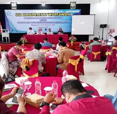 PT Aksara Solopos menggelar UKW, Rabu-Kamis (14-15/12/2022). Acara bertempat di Hotel Bintang Baru Magetan. (Ist)