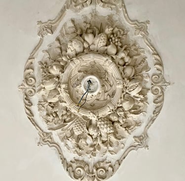 Restauratie ornamenten plafond Rotterdam