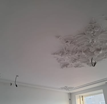 Eindresultaat Ornamentenplafond restauratie Delft