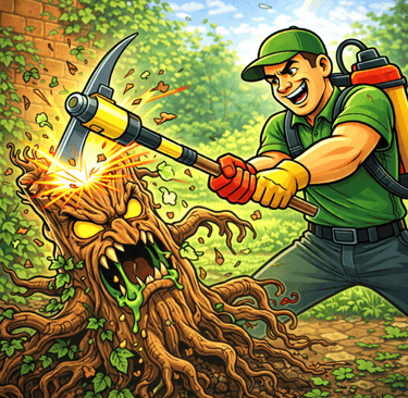 Jak se zbavit břečťanu - likvidace mechanickou a chemickou cestou