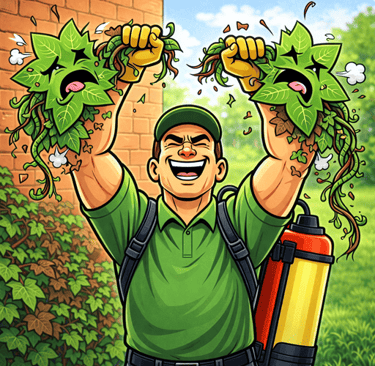 Likvidace břečťanu - zahradník Herbert