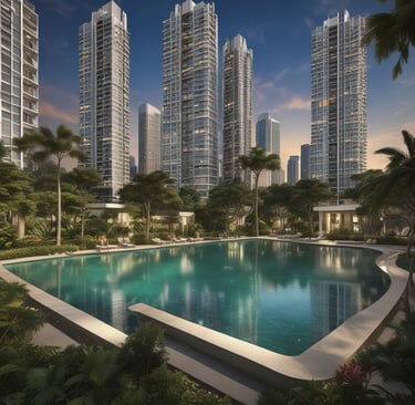 A friendly agent holding a smartphone with a WhatsApp chat open, ready to assist with Singapore property inquiries.