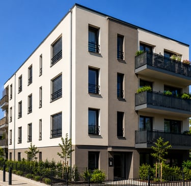 Ravalement de façade moderne en Île-de-France