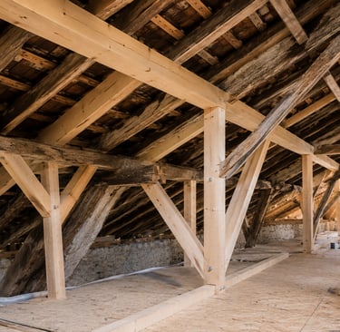 Rénovation et traitement de charpente en bois à Paris et en Île-de-France par SAN BAT RENOV