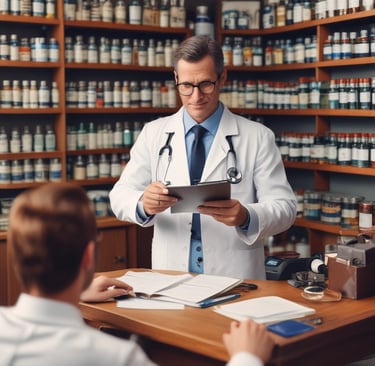 Close-up of a telehealth consultation on a laptop screen with a friendly doctor discussing GLP-1 options.