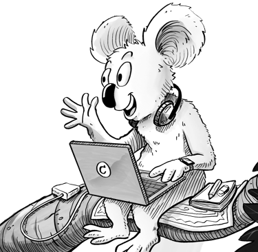 Vilkuttava Koala