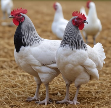 Close-up of Novazon Agro's feed additive products displayed on a wooden table.