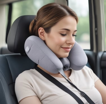 A calming scene of a person using a meditation app on a smartphone with soft blue and white tones.