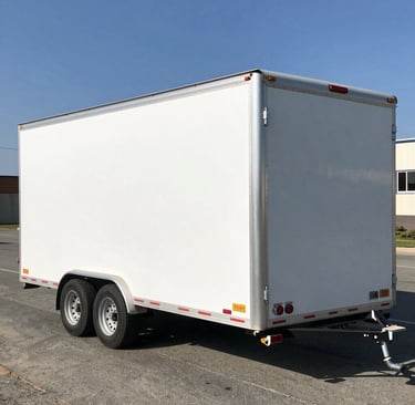 Variety of truck lighting products displayed together including LED bars and corner lights