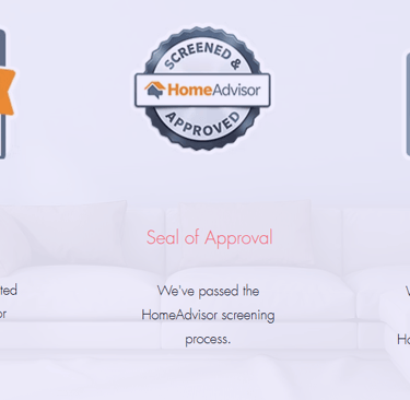 Badges from Angie's list (formally home advisor)