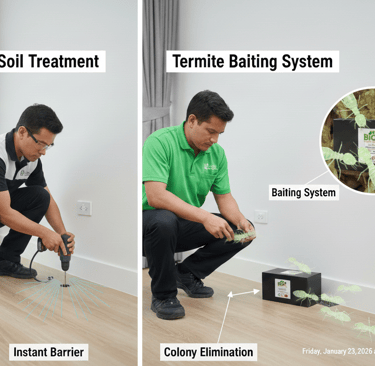 Torn between drilling and baiting for termite prevention? Discover the pros and cons for both system