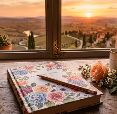 scrittura diario e matita ispirazione femminile