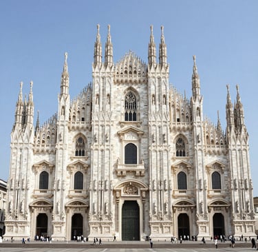 A modern, minimalist bed setup in a bustling city apartment.