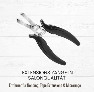Professional hair extension pliers for removing bonding, tape extensions, and microrings.