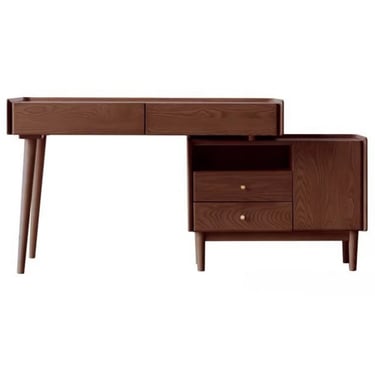 Extendable cabinet turns into desk /workstation