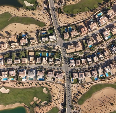 Allegria villa luxury community aerial view