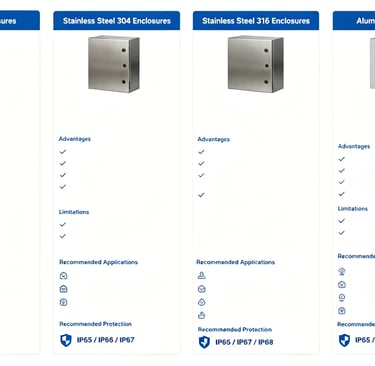 Electrical Enclosure Material Selection Material Categories