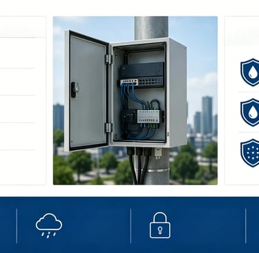 pole mounted cabinet Typical Applications