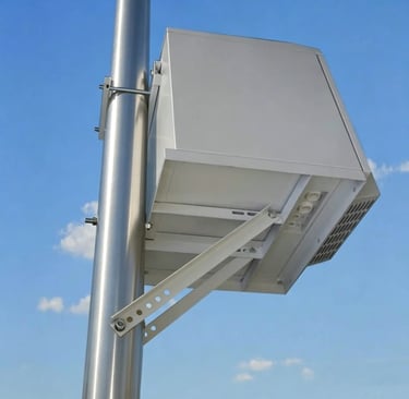 Outdoor electrical enclosure mounted Pole Mounted Cabinets