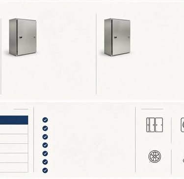 wall mounted enclosures Available Materials