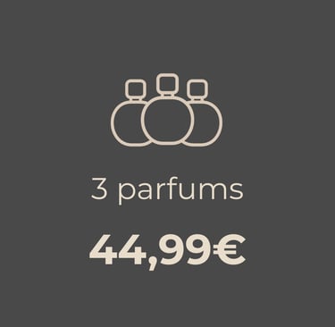 3 parfums 44.99€