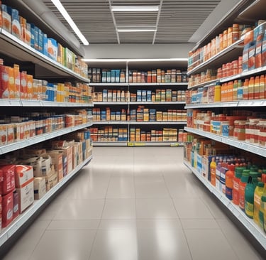 Close-up of hands loading boxes labeled with various FMCG brands onto a delivery truck.