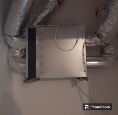 centrala wentylacyjna rekuperator kawavent na ścianie