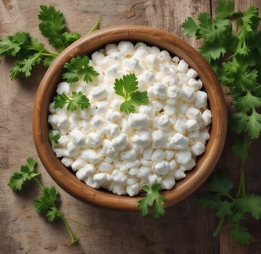 Close-up of creamy paneer cubes stacked neatly on a rustic wooden board.
